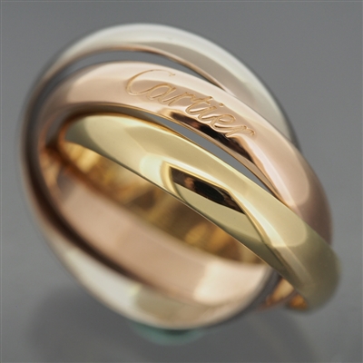 Cartier 3 Bands Trinity Ring 3 Gold