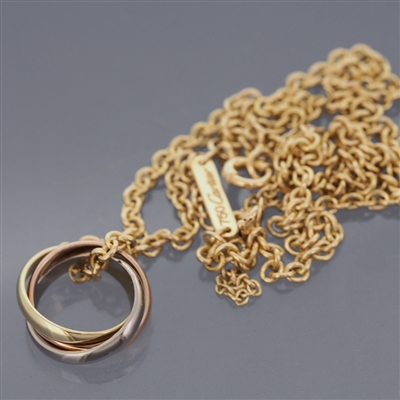 Cartier Baby Trinity Pendant Necklace 3 Gold