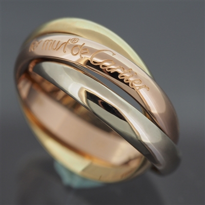 Cartier 3 Bands Trinity Ring 3 Gold