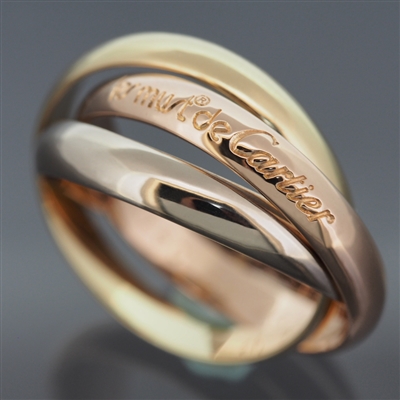 Cartier 3 Bands Trinity Ring 3 Gold