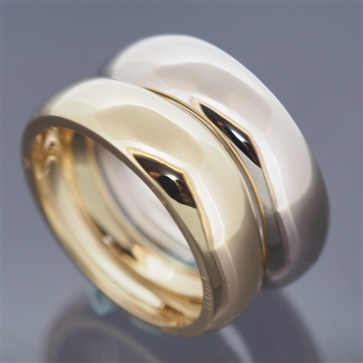Cartier Love Me Ring 2 Rows 2 Gold LM