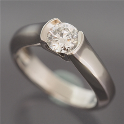 Cartier C de CARTIER engagement Diamond Ring PT