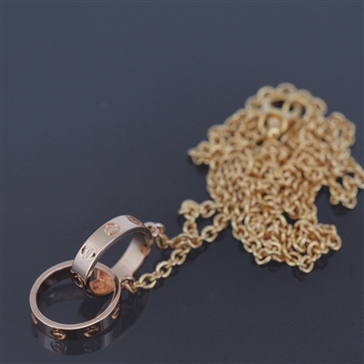 Cartier Baby Love Necklace Rose Gold