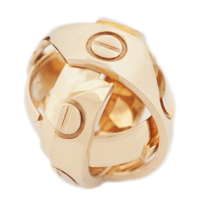 Cartier Astro Love Ring YG Limited Edition
