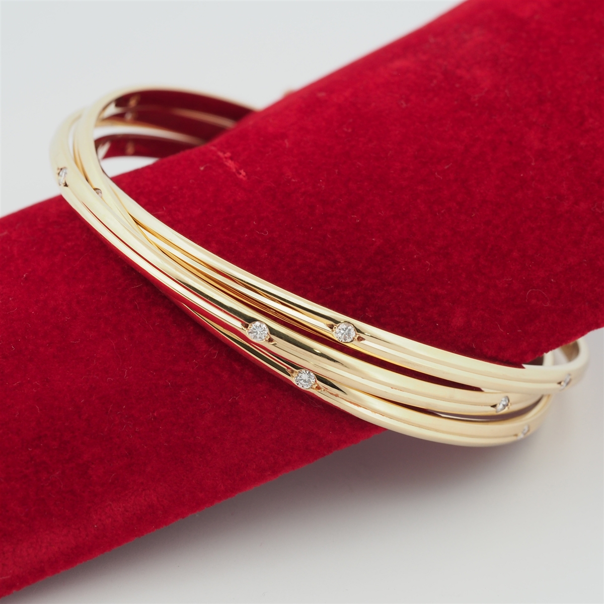CARTIER - Trinity 18ct rose, yellow and white-gold bracelet | Selfridges.com