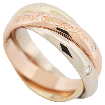 Cartier 150th Anniversary Trinity Ring 3 Gold