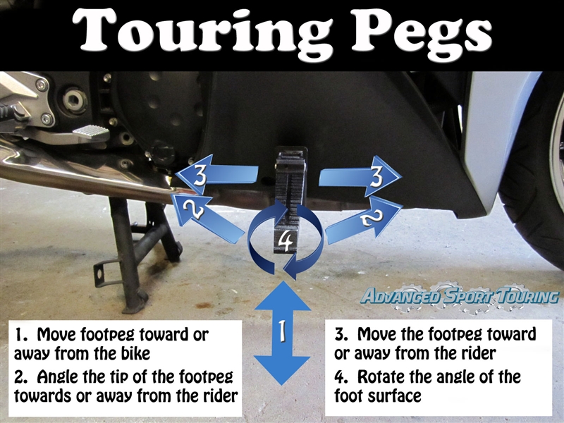 Dual sport 2025 passenger foot pegs