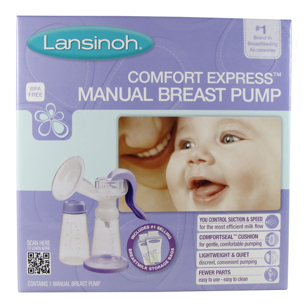 Manual Breast Pump - (Lansinoh)