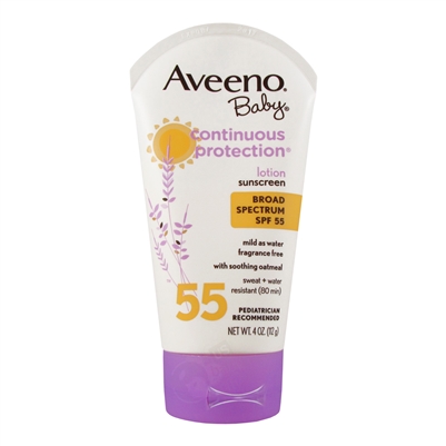 Continous Protection Lotion Sunscreen with Broad Spectrum SPF 55 - 4 oz. (Aveeno)