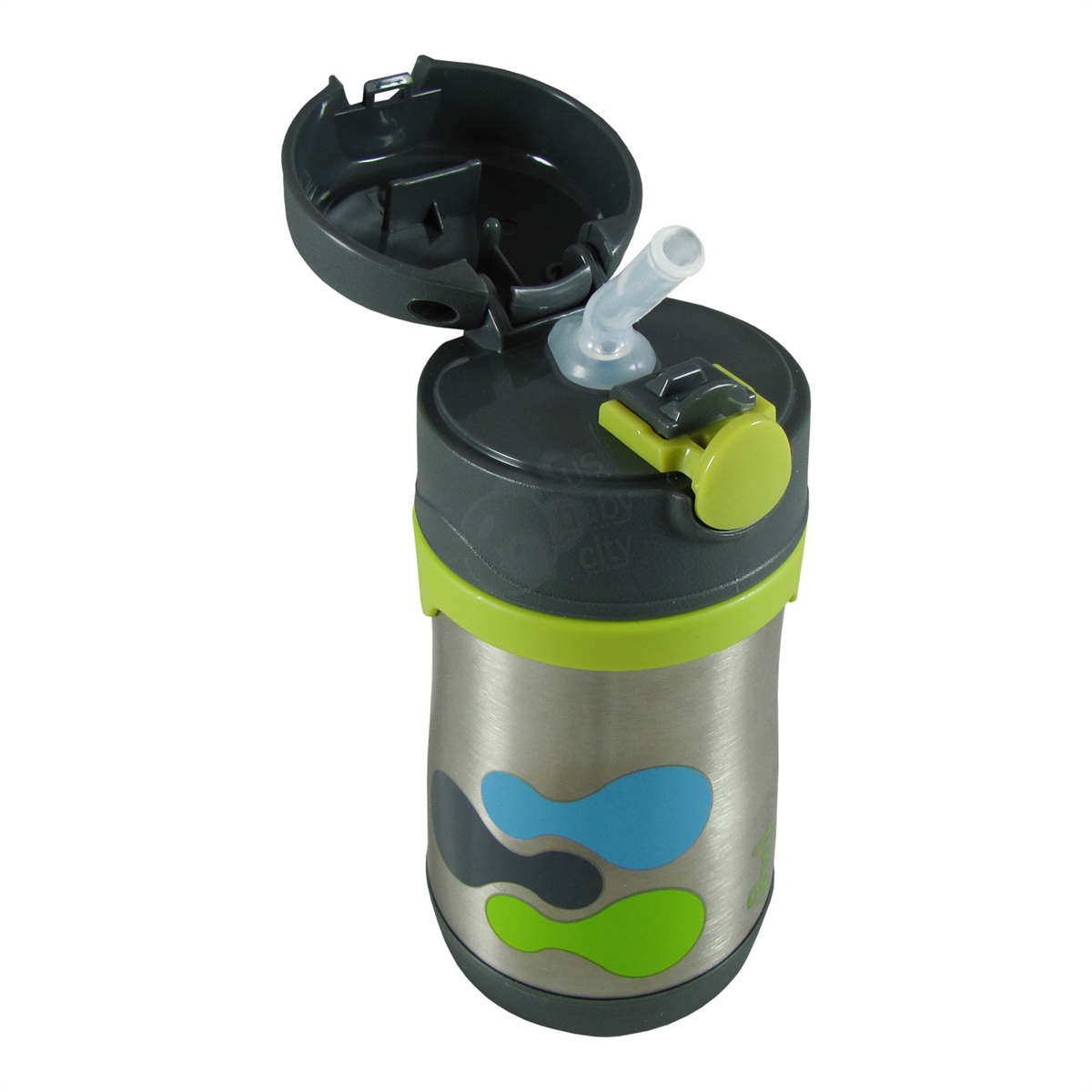 Foogo Vacuum Insulated Straw Bottle Tripoli - 10 oz. (Thermos)