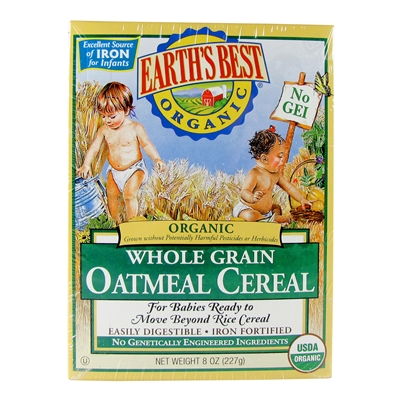 Whole Grain Oatmeal Cereal - 8 oz. (Earth's Best)