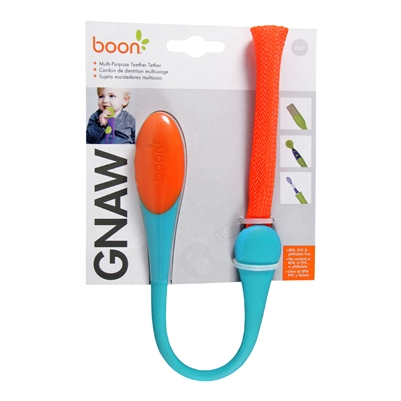 Gnaw Multi-Purpose Teething Tether - Blue/Orange (Boon)