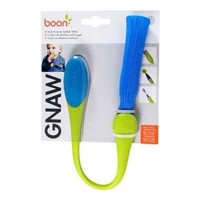 Gnaw Multi-Purpose Teething Tether - Green/Blue (Boon)