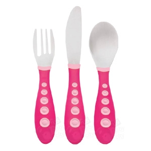 Graduates Kiddy Cutlery Fork, Knife & Spoon Set 2 pack (NUK)