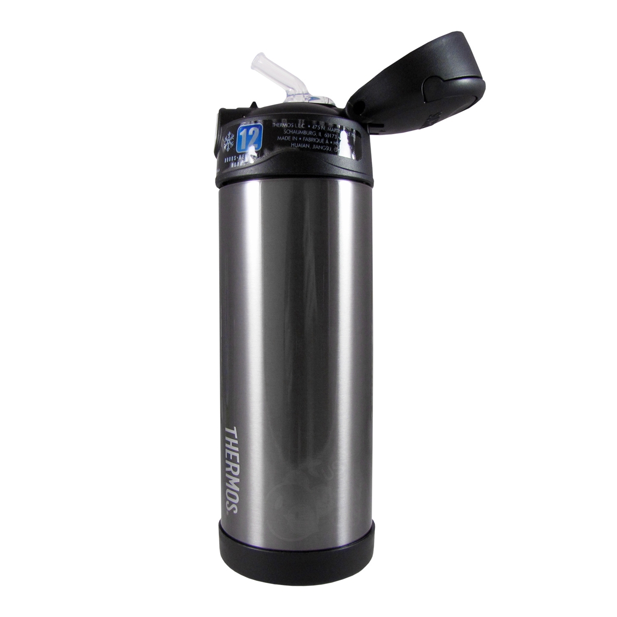 Thermos Funtainer 12 Ounce Bottle, Charcoal