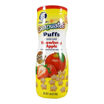 Graduates Puffs Strawberry Apple 6 pack - 1.48 oz. (Gerber)