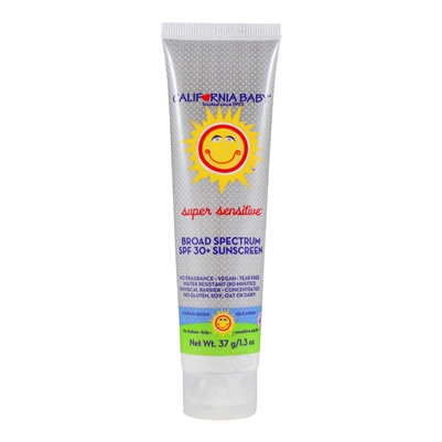 Super Sensitive Broad Spectrum SPF 30+ Sunscreen - 1.3 oz. (California Baby)