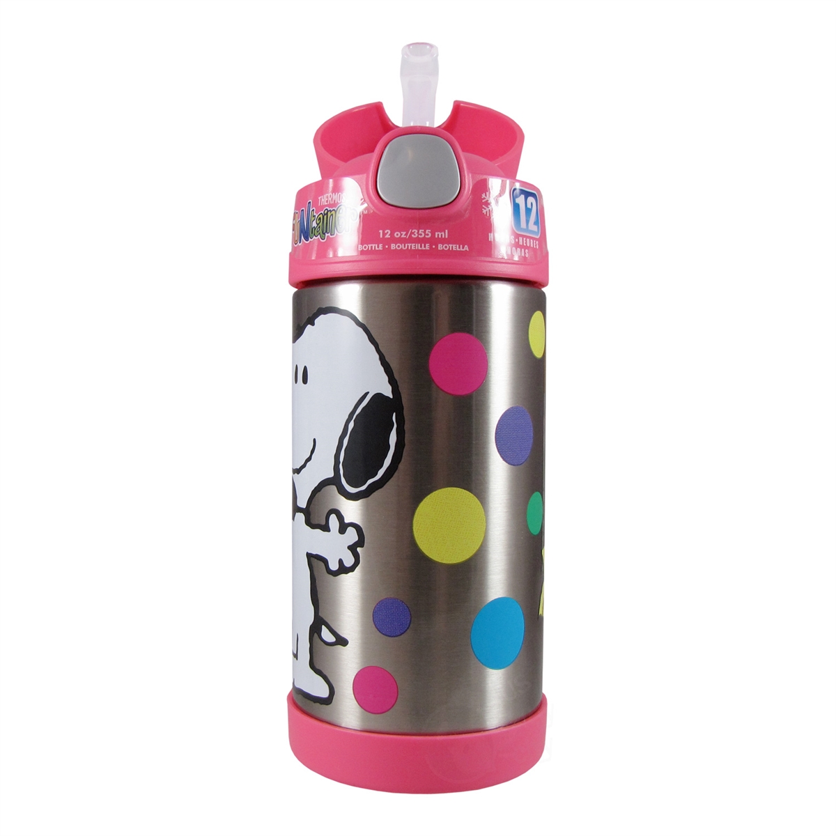 Thermos Funtainer 10 Ounce Food Jar and 12 Ounce Beverage Bottle Paw Patrol  Pink