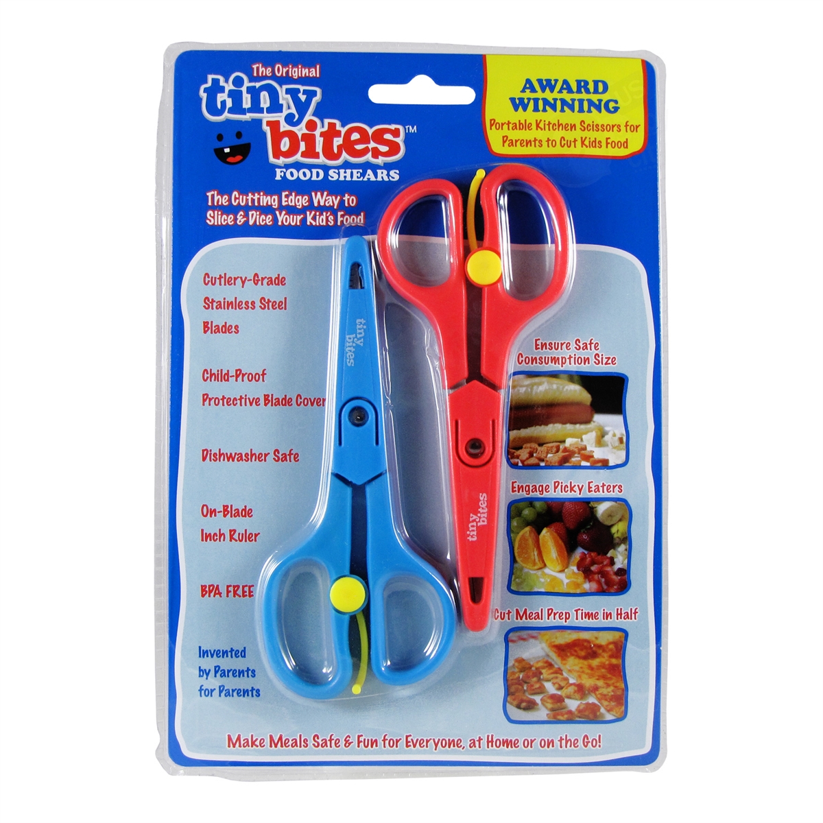 Baby Food Scissors with Covers - Set of 2 Shears to Make Every Bite Baby Sized