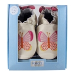 Butterfly Kisses Soft Soles 6-12 months - Cream (Robeez)