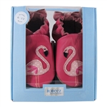 Pinky the Flamingo Soft Soles 6-12 months - Hot Pink (Robeez)