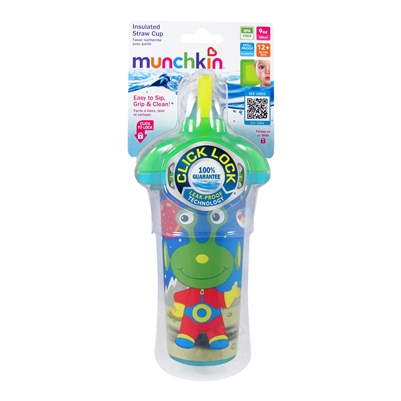 Click Lock Insulated Straw Cup - 9 oz. (Munchkin)