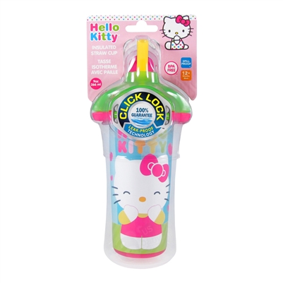 Hello Kitty Click Lock Insulated Straw Cup - 9 oz (Munchkin)