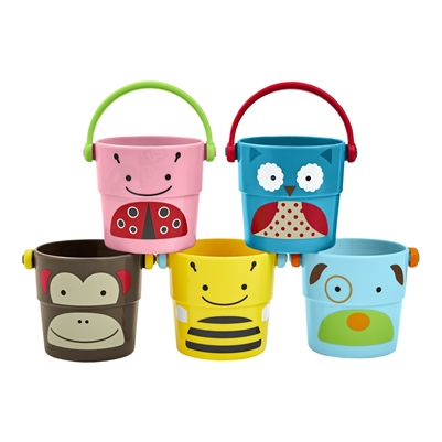 Zoo Bath Stack & Pour Buckets (Skip Hop)