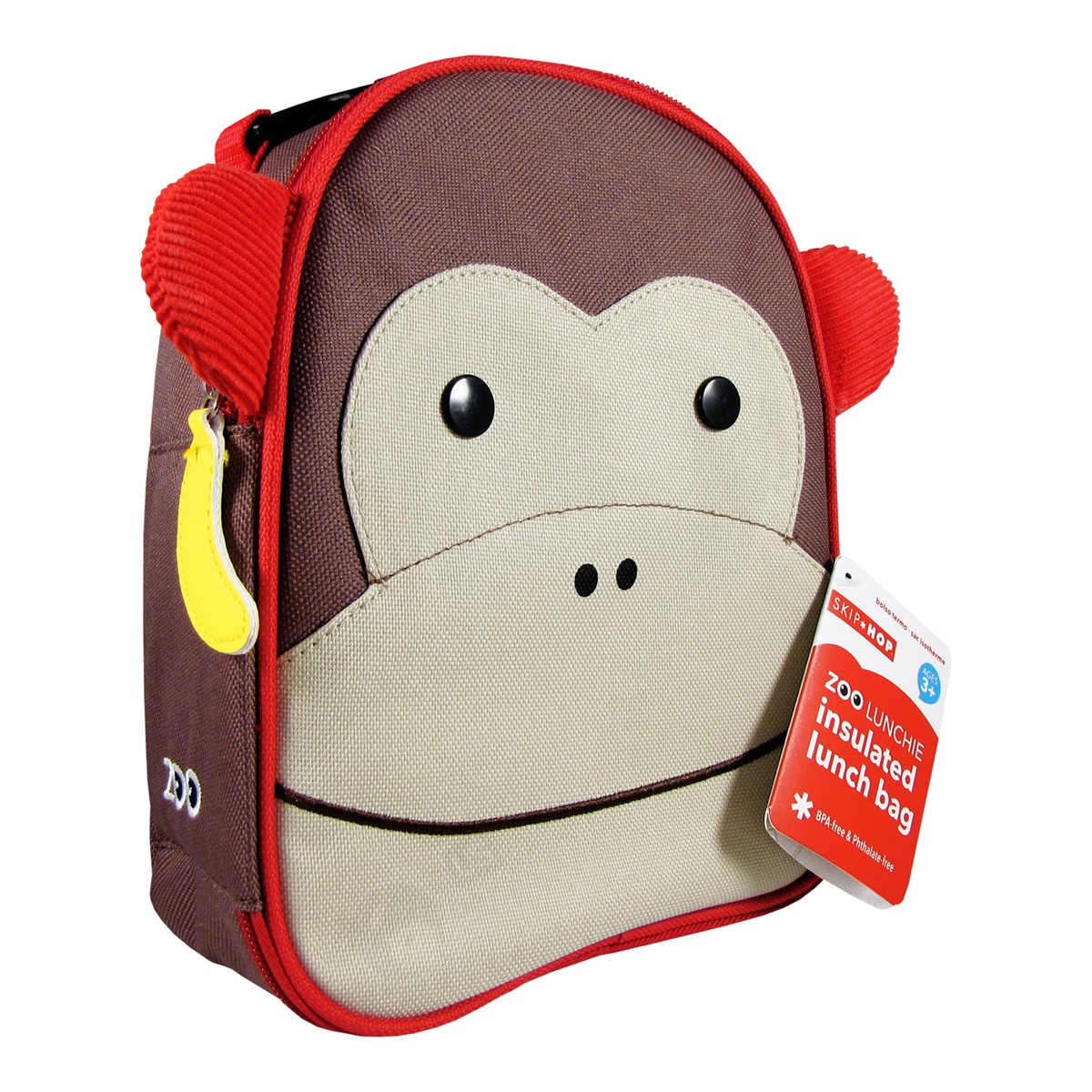 Skip Hop Zoo Lunchie Insulated Lunch Bag, Monkey 