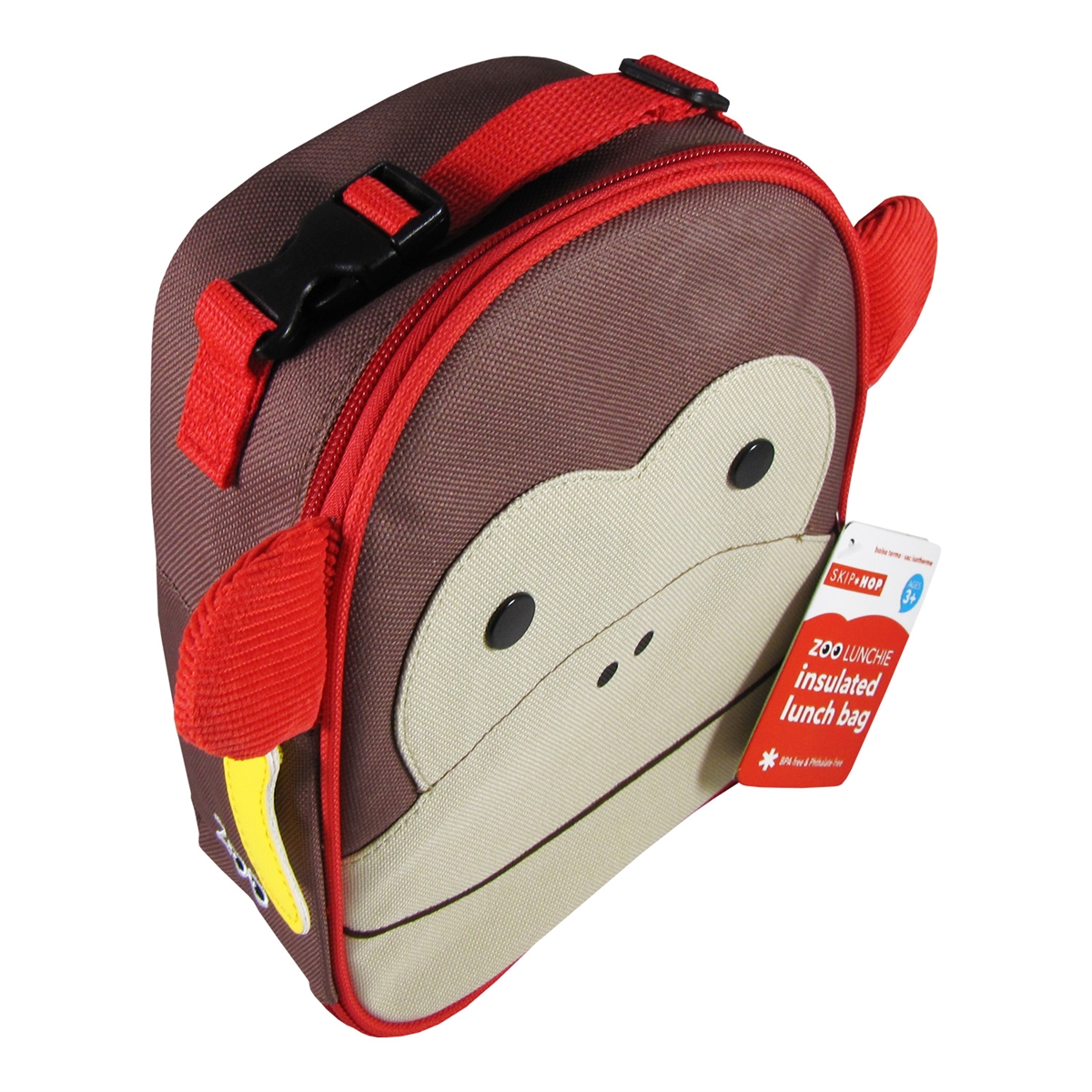Skip Hop Zoo Lunchie Insulated Lunch Bag, Monkey 