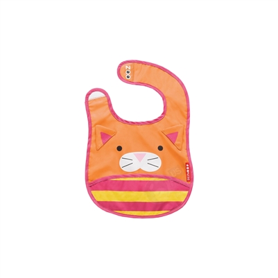 Zoo Tuck-Away Baby Bib Cat (Skip Hop)