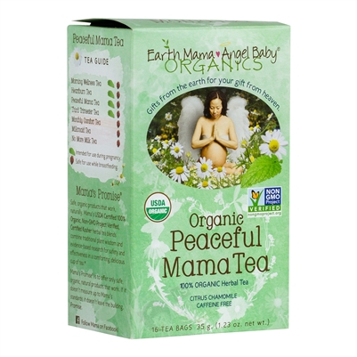 Organic Peaceful Mama Tea - 16 Tea Bags (Earth Mama Angel Baby)