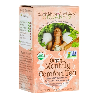 Organic Monthly Comfort Tea - 16 Tea Bags (Earth Mama Angel Baby)