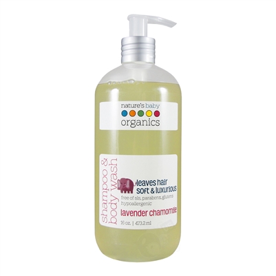 Shampoo & Body Wash Lavender Chamomile - 16 oz. (Nature's Baby Organics)