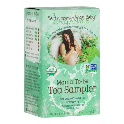 Mama-To-Be Tea Sampler - 16 Tea Bags (Earth Mama Angel Baby)