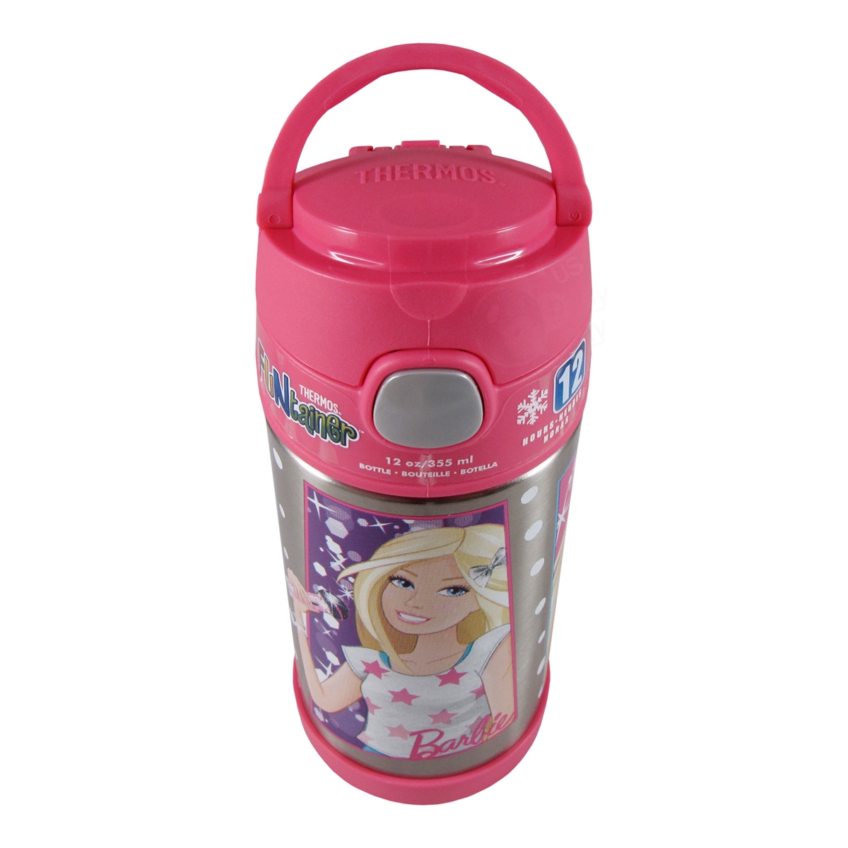 Thermos Stainless Steel Funtainer Food Jar, Barbie, 10 Ounce 