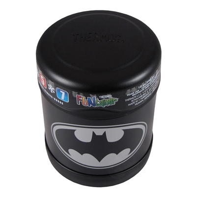 Thermos 10 Oz. Kid's Funtainer Batman Stainless Steel Food Jar - Gray/black  : Target