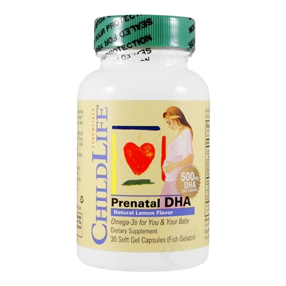Prenatal DHA - 30 softgels (Childlife)