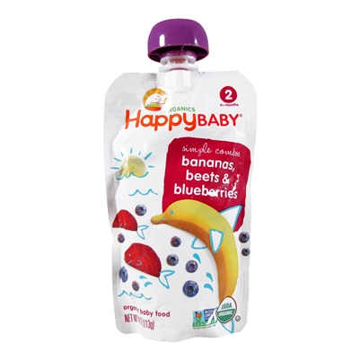 Simple Combos Bananas, Beets & Blueberries 16 Pack - 3.5 oz (Happy Baby)