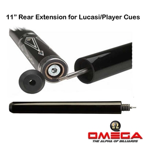 11" Rear  Cue Extension for Lucasi and Player Cues