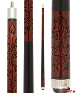 Outlaw OL54 Hand Blowtorched Cue