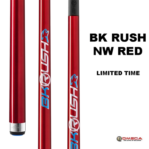 Predator Break Cue - BK RUSH No Wrap Cue RED