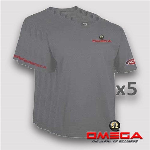 Omega/Acme t-shirt gray 5 pack