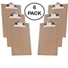 Acrimet Clipboard Letter Size A4 (13â€ x 9 1/16â€) Jumbo Clip (Hardboard) (6 Pack)