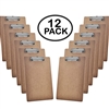 Acrimet Clipboard Letter Size A4 (13â€ x 9 1/16â€) Low Profile Clip (Hardboard) (12 Pack)