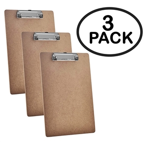 Office Depot Wood Clipboards, Letter Size - 3 pack