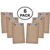 Acrimet Clipboard Memo Size A5 (9 1/8â€ x 6 3/8â€) Low Profile Clip (Hardboard) (6 Pack)