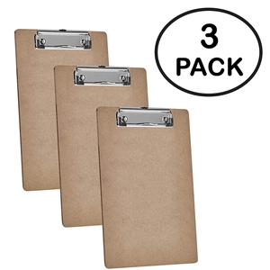 5 Pack Sublimation MDF A4 Size Clipboard Flat Clip Hardboard