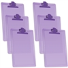 Clipboard Letter Size A4 (13 3/8â€ x 9 7/16â€) Premium Metal Clip with Side Rulers (Plastic) (Purple Color) (6 Pack), Acrimet