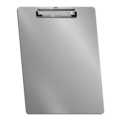 Acrimet Aluminum Clipboard Letter Size A4 (13 9/16" x 9 1/4") Low Profile Clip (Silver Color) (1 Pack)